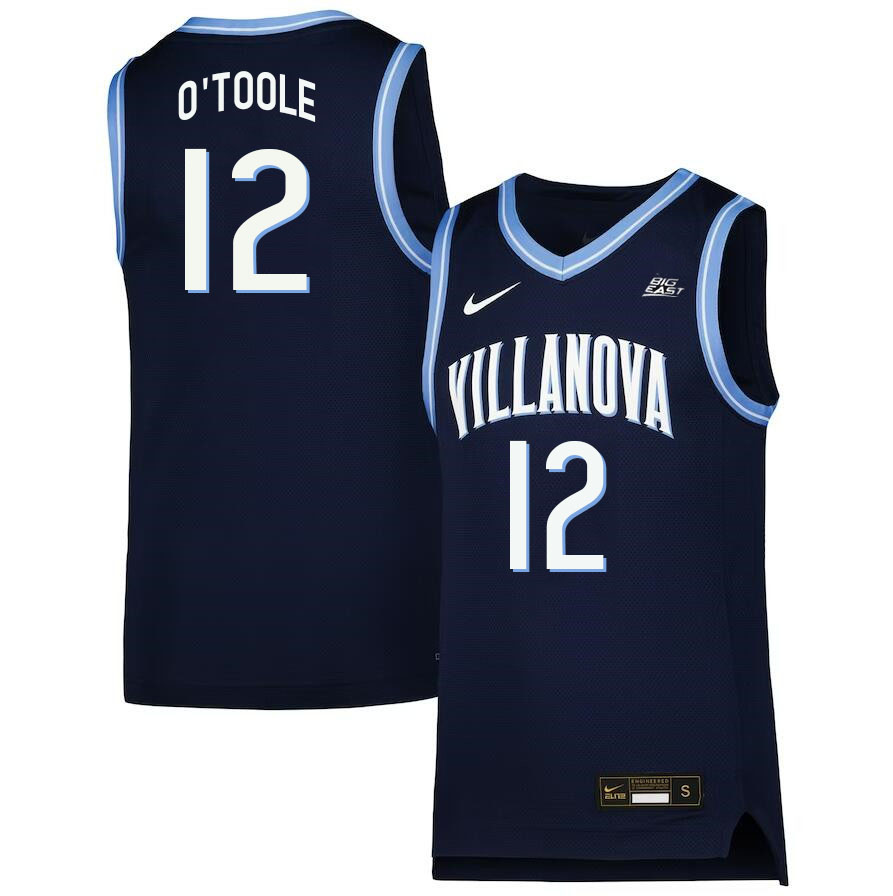 Men #12 Collin O'Toole Willanova Wildcats College 2022-23 Basketball Stitched Jerseys Sale-Navy
